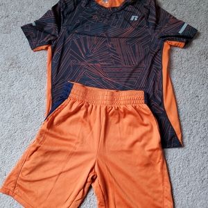 Boys matching shorts and shirt